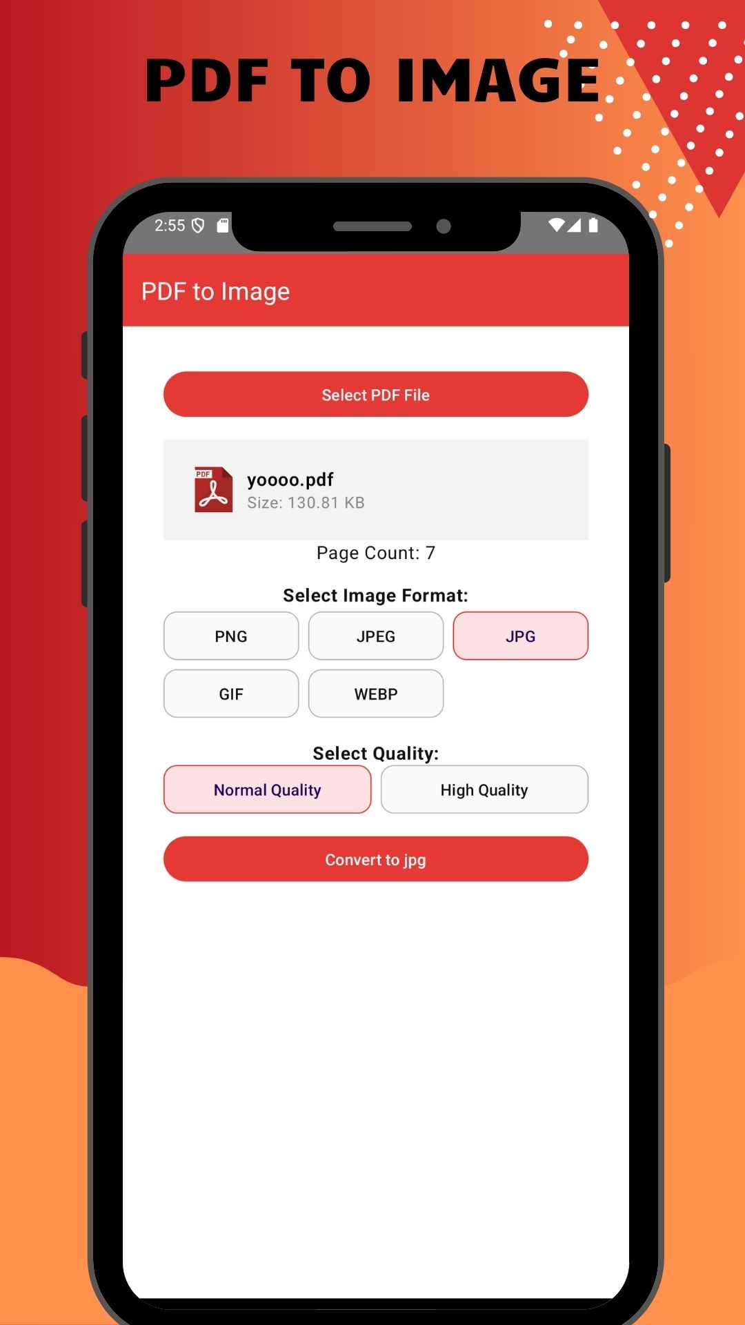 PDF to Image Screenshot